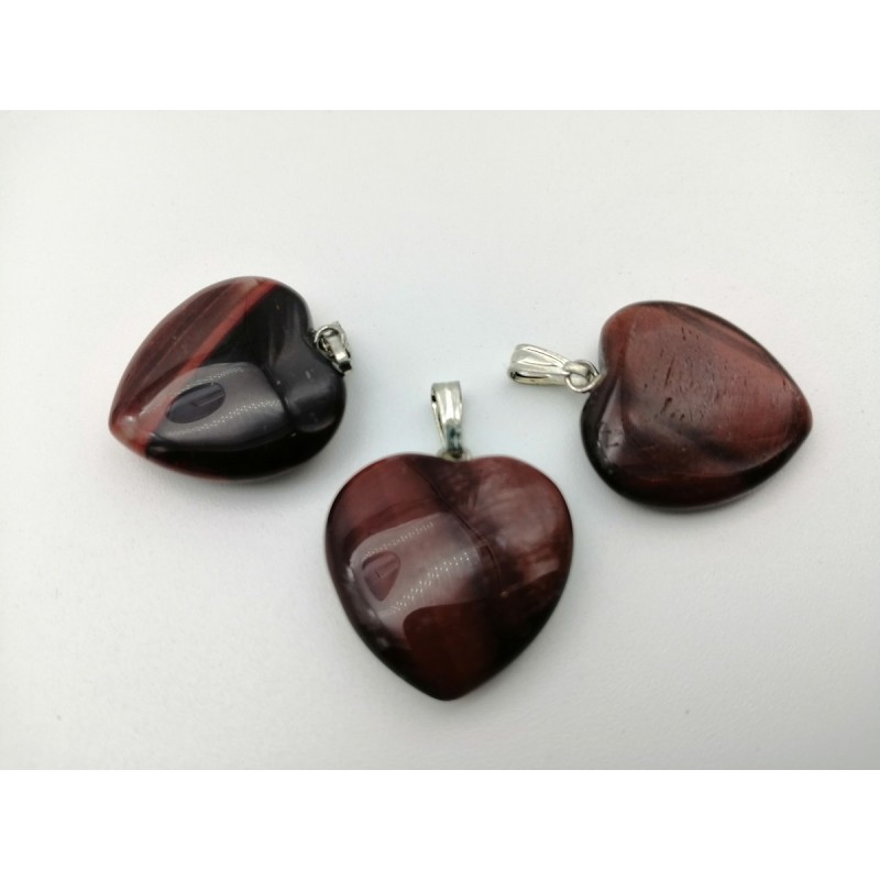 0566OU016 5  CIONDOLO CUORE PICCOLO OCCHIO BUE