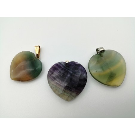 0567FL016 14  CIONDOLO CUORE GRANDE FLUORITE