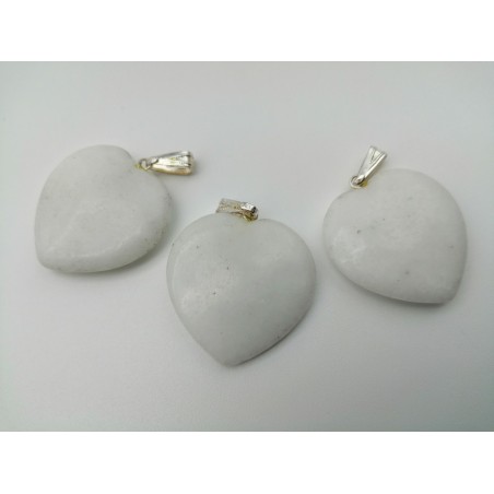 0567QL016 13  CIONDOLO CUORE GRANDE QUARZO LATTE