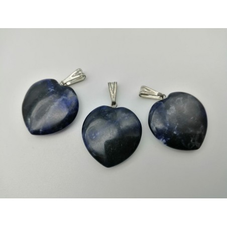 0567SD016 16  CIONDOLO CUORE GRANDE SODALITE