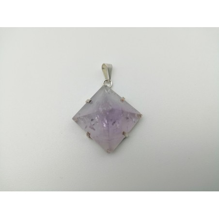 0568AE016 19  CIONDOLO PIRAMIDE AMETISTA