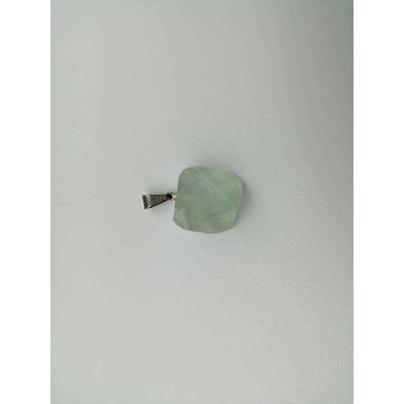 0569FL016 18  CIONDOLO PIETRA GREZZA FLUORITE