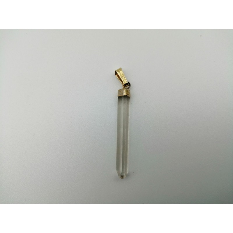 0569KR016 12  CIONDOLO PUNTA PICCOLA CRISTALLO