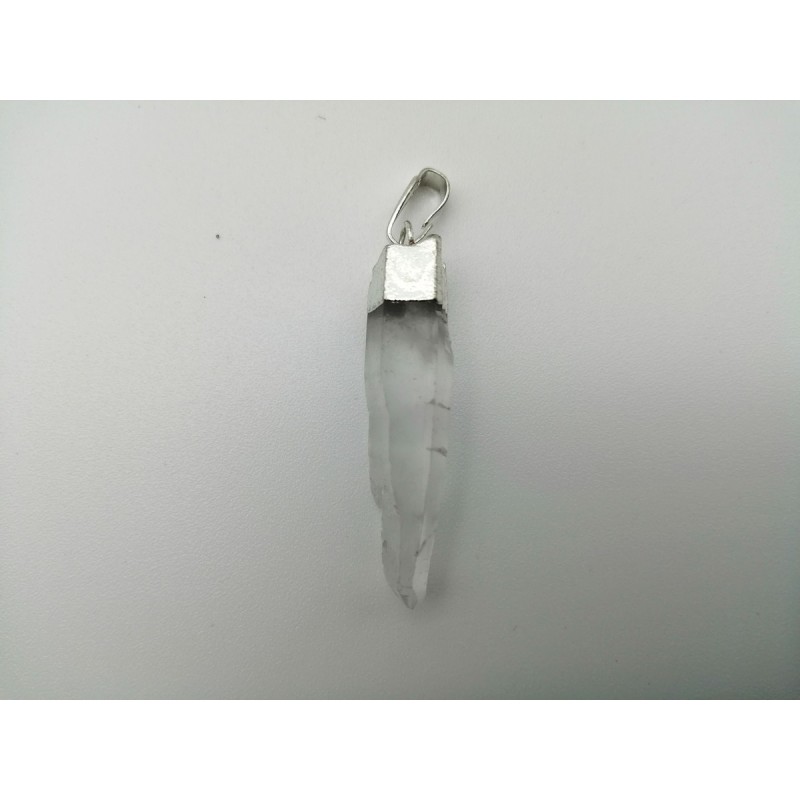 0569KR016 19  CIONDOLO PIETRA GREZZA CRISTAL