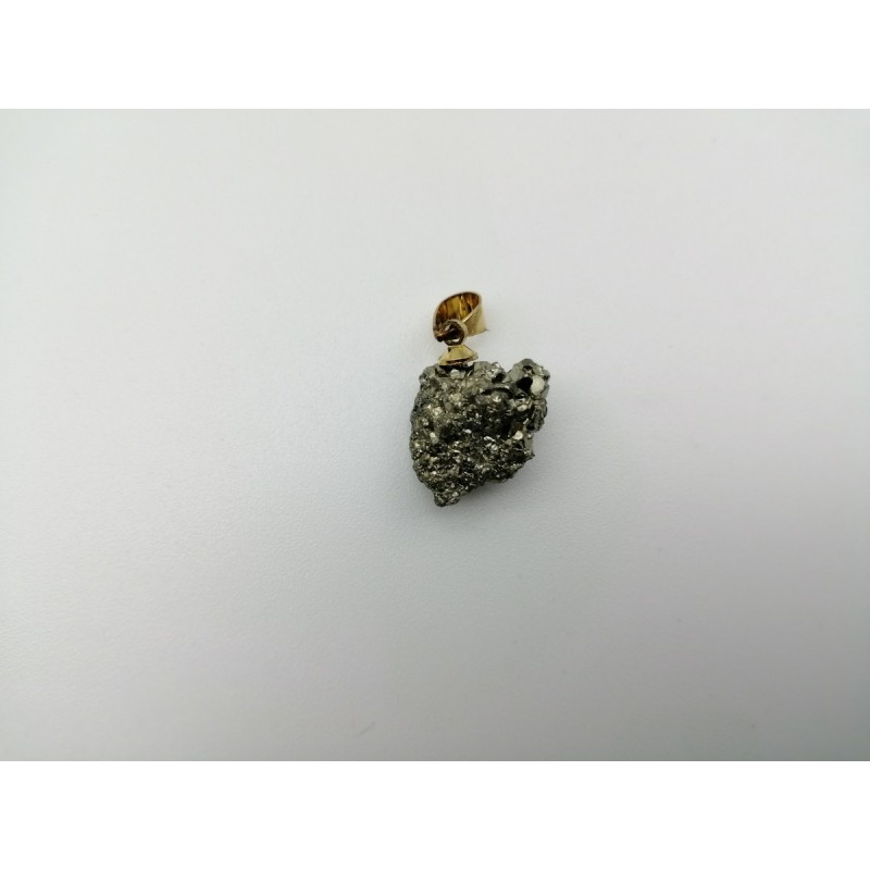 0569PT016 9  CIONDOLO PIETRA GREZZA PIRITE