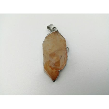0569QE016 2  CIONDOLO PIETRA QUARZO EMATOIDE