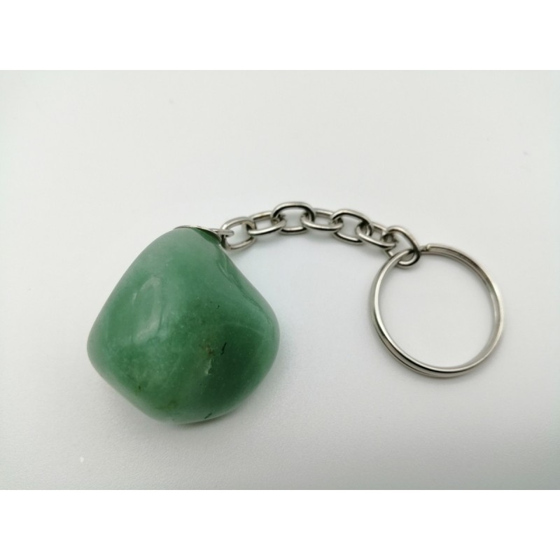 0570QV016 10  PORTACHIAVI QUARZO VERDE