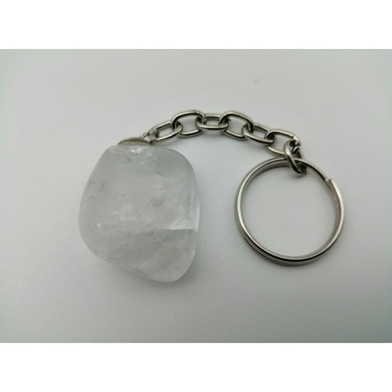 0571QB016 4  PORTACHIAVI PUNTE QUARZO BIANCO