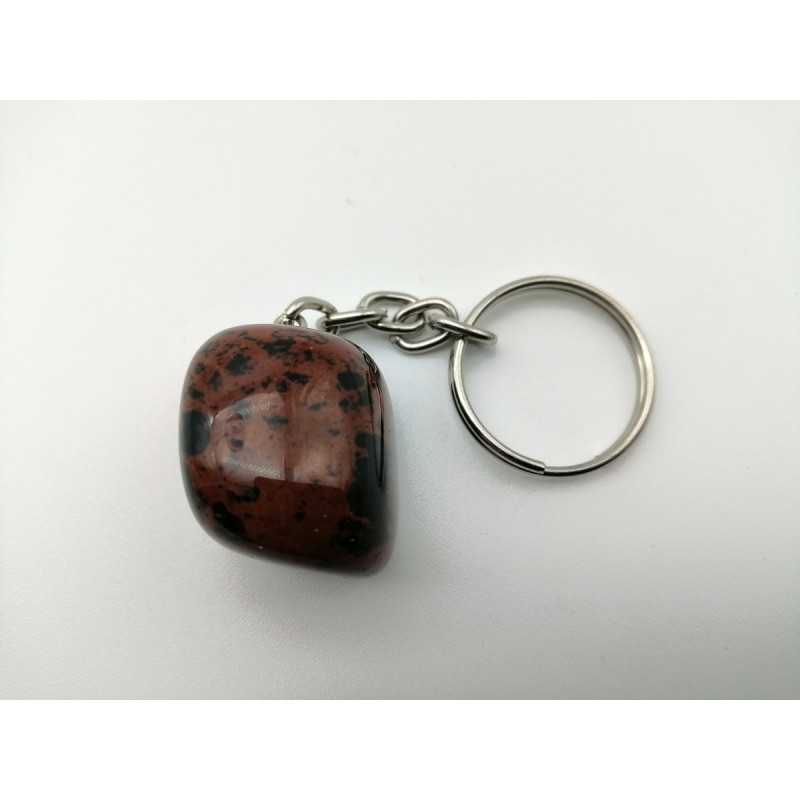 0572SI016 7  PORTACHIAVI OSSIDIANA MOGANO